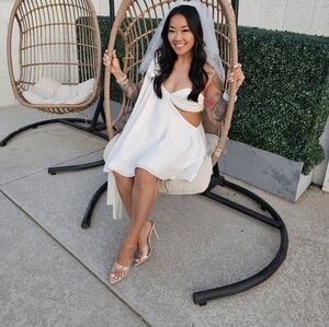 Elegant White Off-Shoulder Dress